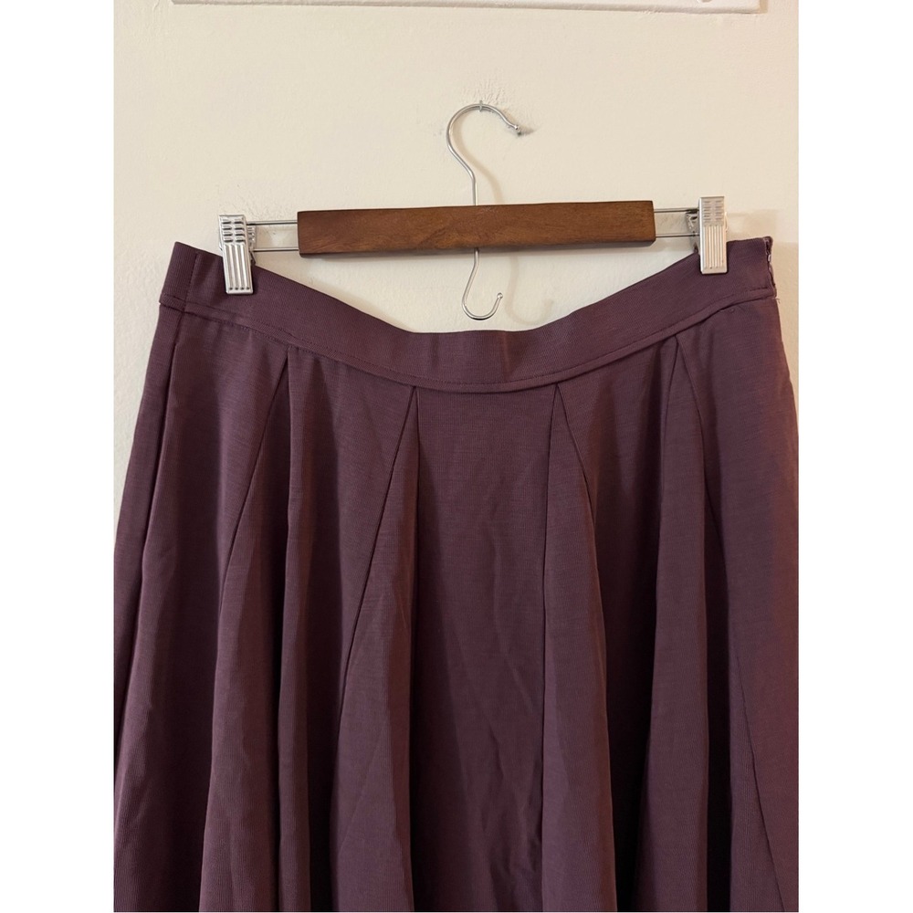 OGL Sandwashed Lyocell Blend Volume Skirt with Pockets NWT Large Purple Grey - Picture 7 of 14